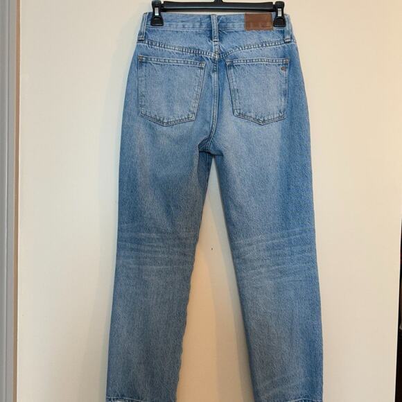 Madewell Classic Straight Jeans Destructed Edition Size 24 - Picture 5 of 14